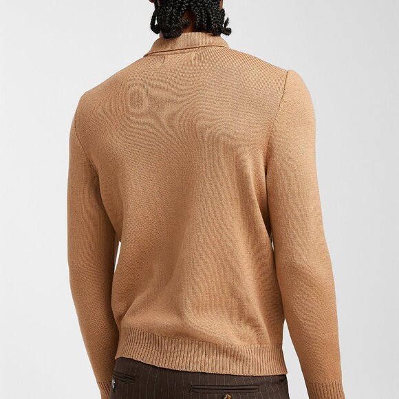 BNWT SS24 ERNEST W. BAKER QUILTED BOUCLE POLO CARDIGAN L - Picture 11 of 11